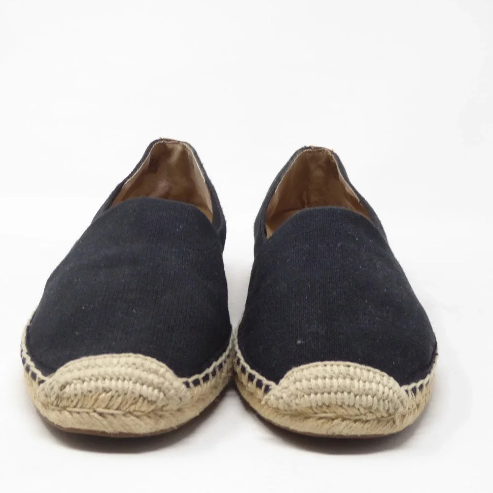 Vionic Women Espadrille Flats Black Valeri Canvas Slip On Shoes 8